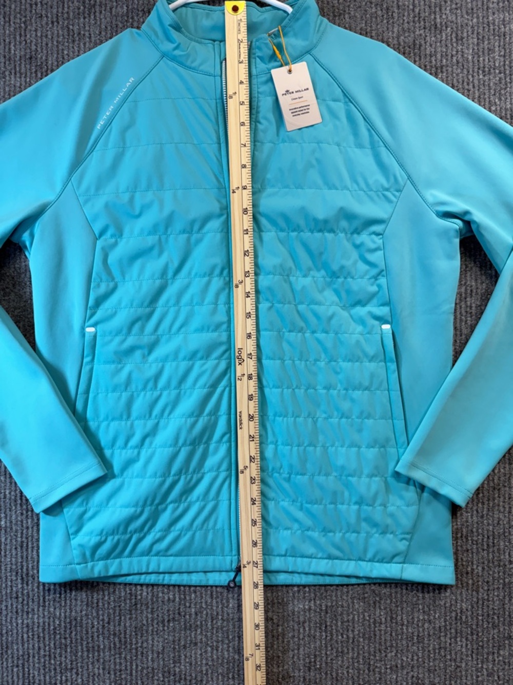 NEW Peter Millar Hyperlight Merge Full Zip Performance Golf Jacket Reef Medium - Picture 6 of 14